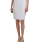 Calvin Klein Women's Stretch Zippered Fitted Sleeveless Tie Neck Above the Knee Formal Dress White Size 12