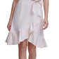 Calvin Klein Women's Ruffled Tulip Hem Crepe Dress Pink Size 14