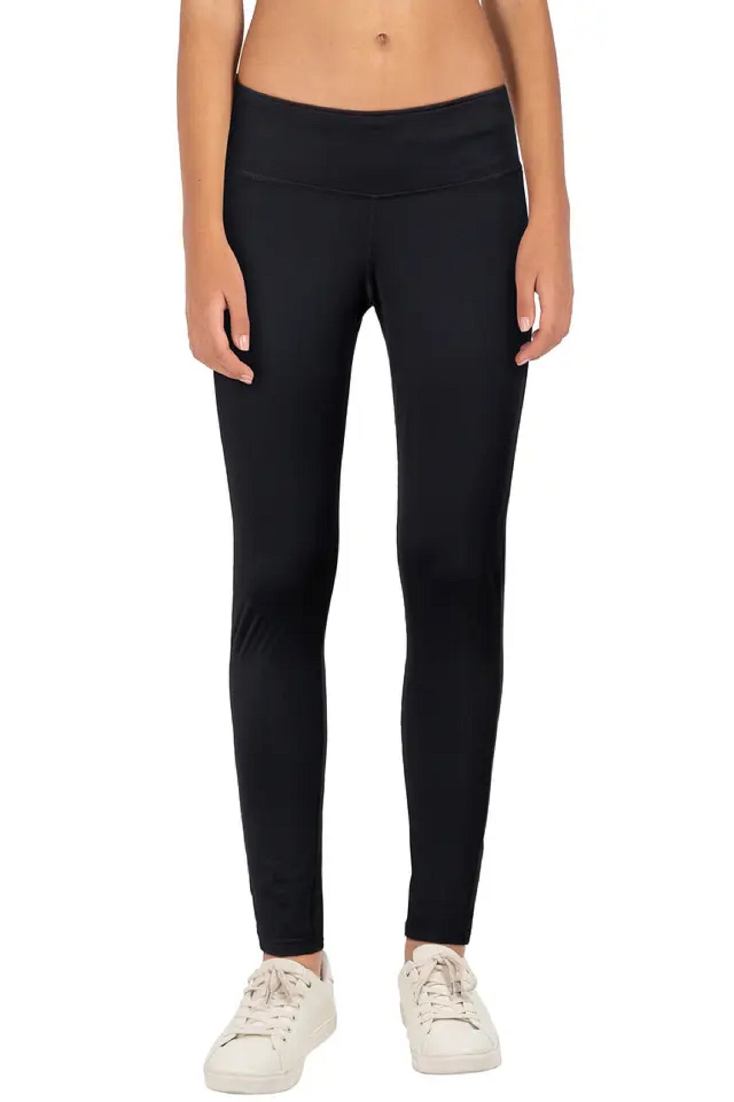 Calvin Klein Women's Performance High Rise Logo Back Leggings Black Size Small