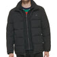 Calvin Klein Men's Puffer With Set In Bib Detail Jacket Black Size L