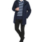 Calvin Klein Men's Classic Wool Overcoat Blue Size M