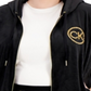 Calvin Klein Women's Velour Logo Zip Hoodie Black Size 1X
