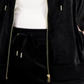 Calvin Klein Women's Velour Logo Zip Hoodie Black Size 1X