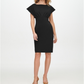 Calvin Klein Women's Scuba Crepe Empire Waist Dress Black Size 10