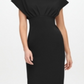 Calvin Klein Women's Scuba Crepe Empire Waist Dress Black Size 10