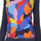 Nautica Women's Printed Rash Guard Swimsuit Blue Size Large