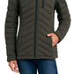 Nautica Women's Hooded Stretch Packable Puffer Coat Green Size X-Small