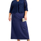 Alex Evenings Women's Lace Dress & Jacket Blue Size 20W