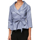 Alex Evenings Women's Taffeta Top Purple Size Petite X-Large