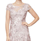 Alex Evenings Women's Sequin Floral Cocktail Dress Pink Size 16