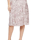 Alex Evenings Women's Sequin Floral Cocktail Dress Pink Size 16