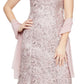 Alex Evenings Women's Embroidered Gown & Shawl Set Pink Size 4Petite