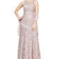 Alex Evenings Women's Embroidered Gown & Shawl Set Pink Size 6Petite