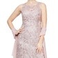 Alex Evenings Women's Embroidered Gown & Shawl Set Pink Size 6Petite