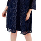 Alex Evenings Women's Dress & Embellished Jacket Blue Size 16W