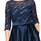 Alex Evenings Women's A Line Empire Waist Ball Gown Blue Size 4