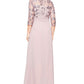 Alex Evenings Women's Embroidered Sequin A-Line Gown Purple Size 6Petite