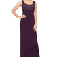 Alex Evenings Women's Embroidered Empire Gown With Jacket Purple Size 16