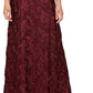 Alex Evenings Women's Rosette Lace A Line Gown Purple Size 16 Petite