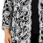 Alex Evenings Women's Embroidered Mock Twinset Top Black Size 1X