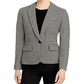 Ralph Lauren Women's Houndstooth Slim Fit Blazer Black Size 14