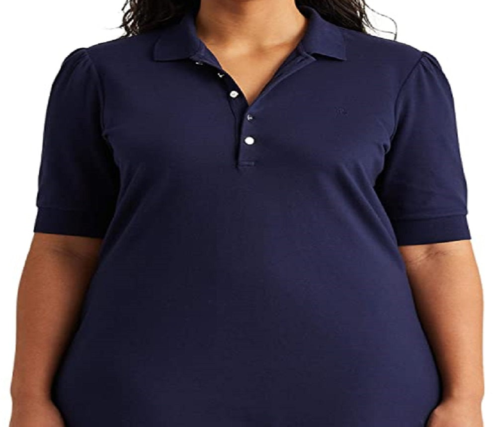 Ralph Lauren Women's Collared Shift Dress Blue Size 1X