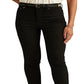 Ralph Lauren Women's High Rise Skinny Ankle Jeans Black Size 8