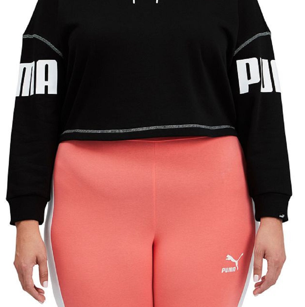 Puma Women's Cozy Warm Hoodie Black Size 2X