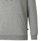 Puma Men's Embroidered Logo Hoodie Gray Size Medium