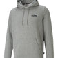 Puma Men's Embroidered Logo Hoodie Gray Size Medium