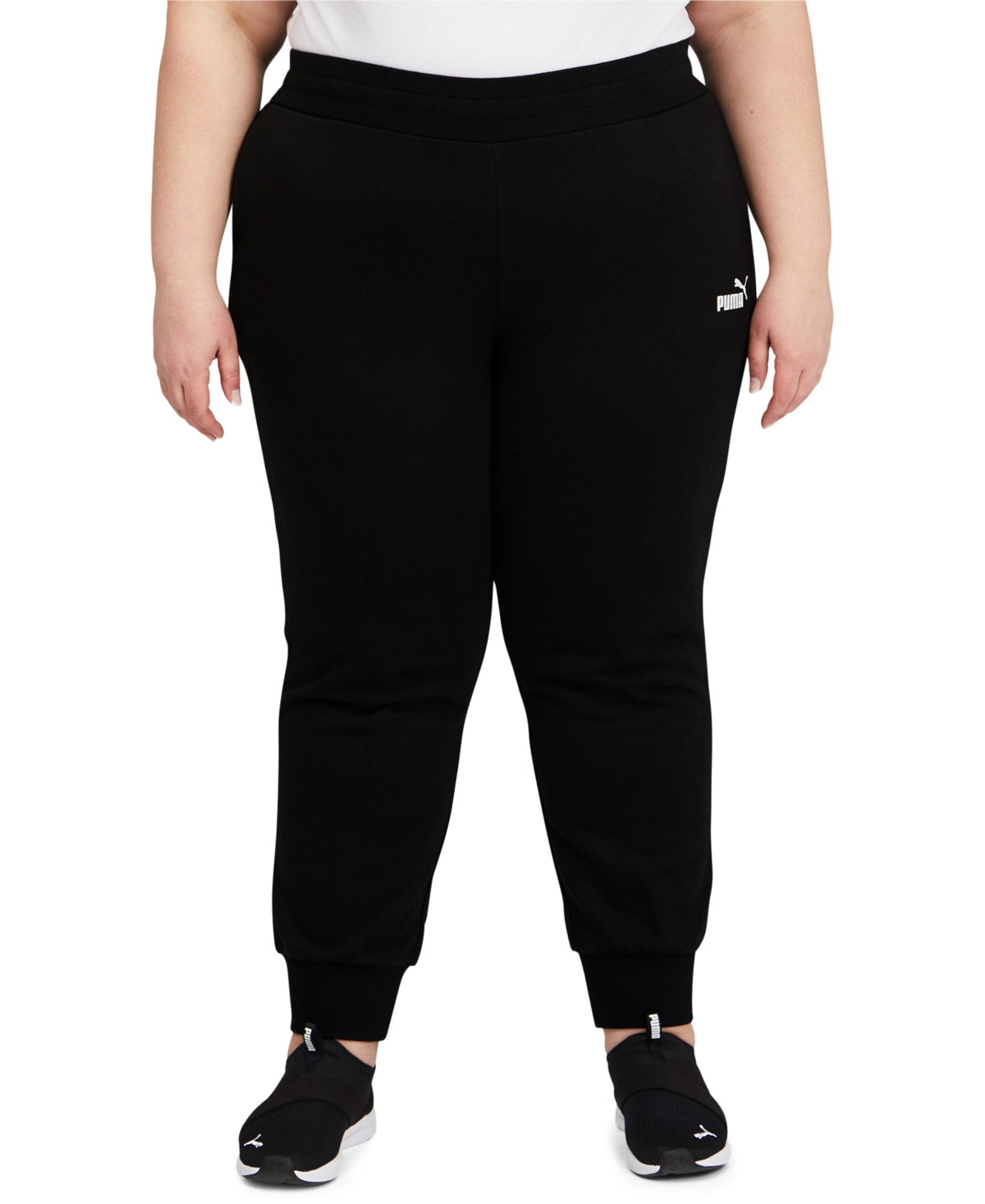 Puma Women's Fleece Jogger Pants Black Size 3X