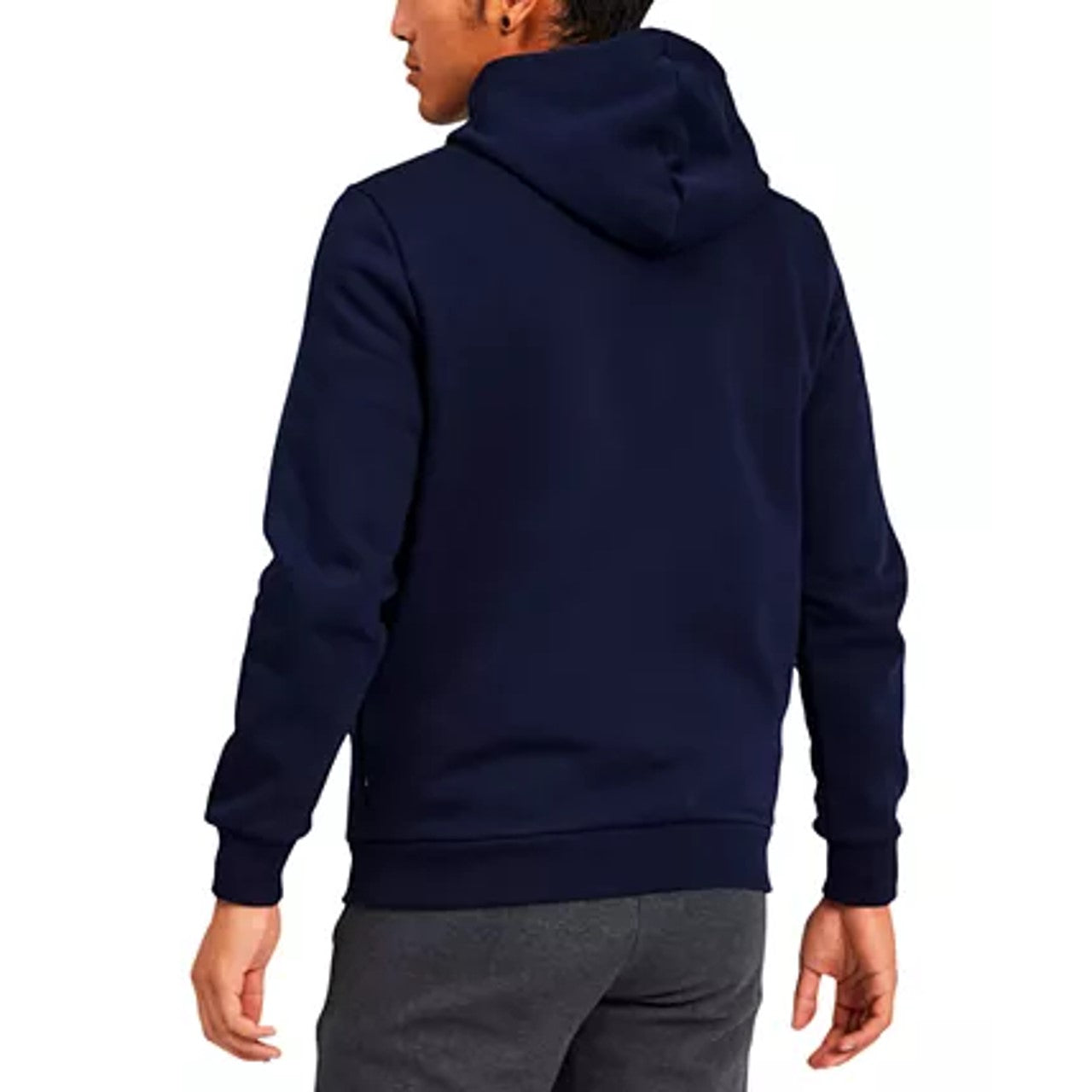 Puma Men's Fleece Logo Hoodie Blue Size Small