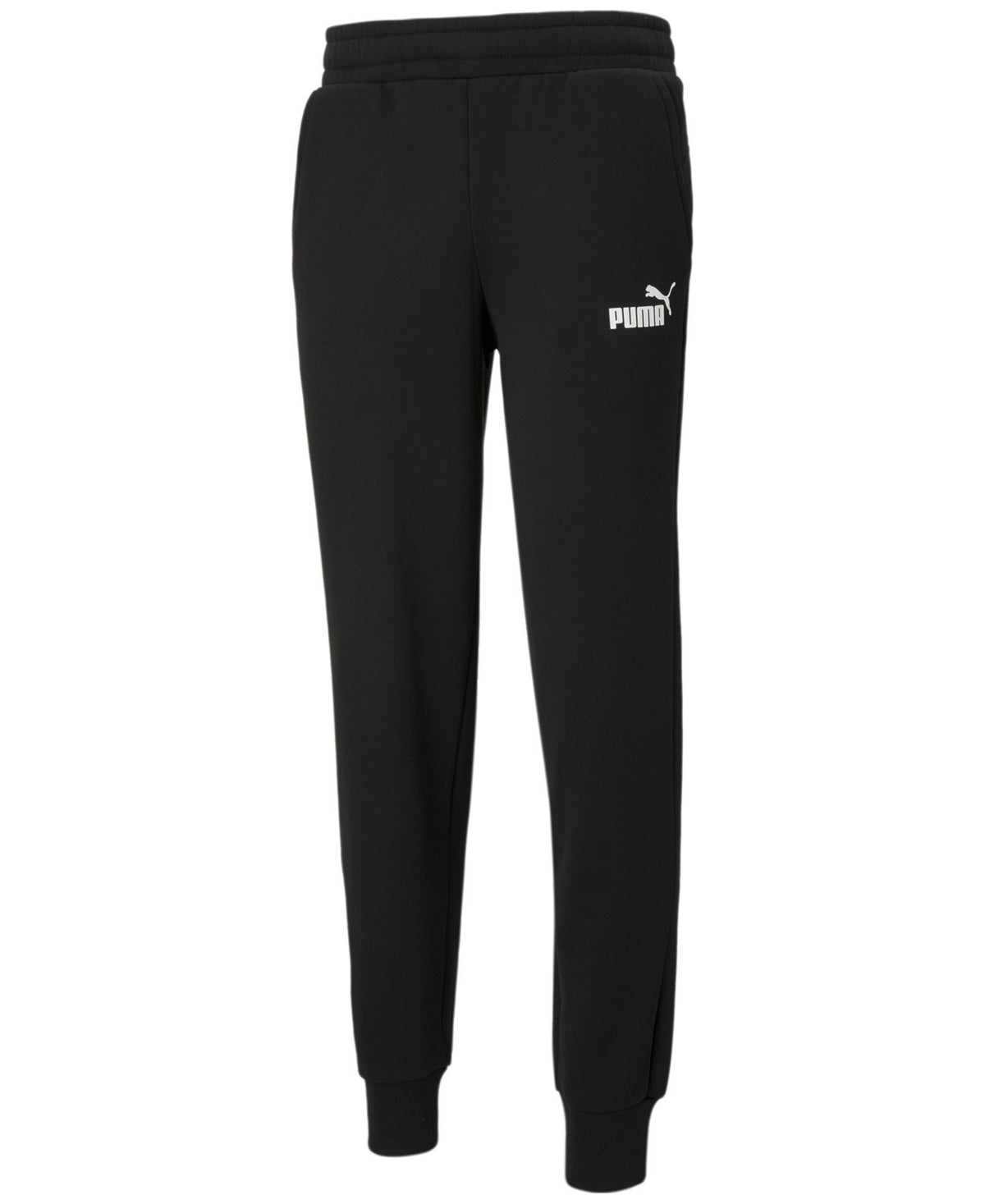 Puma Men's Logo Fleece Joggers Black Size XX-Large