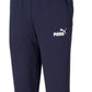 Puma Men's Logo Fleece Joggers Blue Size Medium