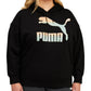 Puma Women's Logo Hoodie Black Size 3X
