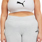 Puma Women's 4Keeps Mid Impact Sports Bra White Size 1X