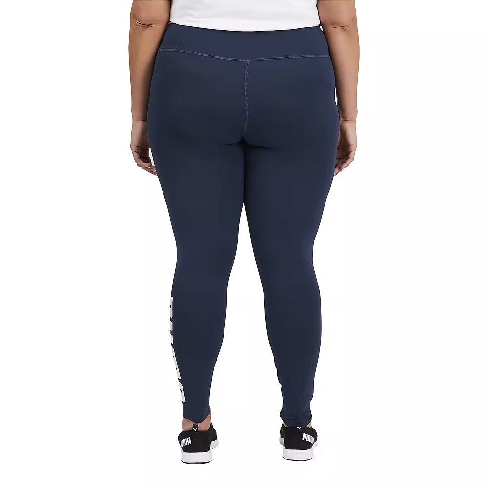 Puma Women's Athletic Logo Tights Blue Size 1X