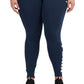 Puma Women's Athletic Logo Tights Blue Size 1X