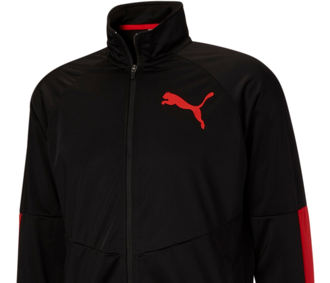 Puma Men's Contrast Logo Jacket Black Size XX-Large