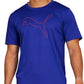 Puma Men's Performance Cat T-Shirt Blue Size Small