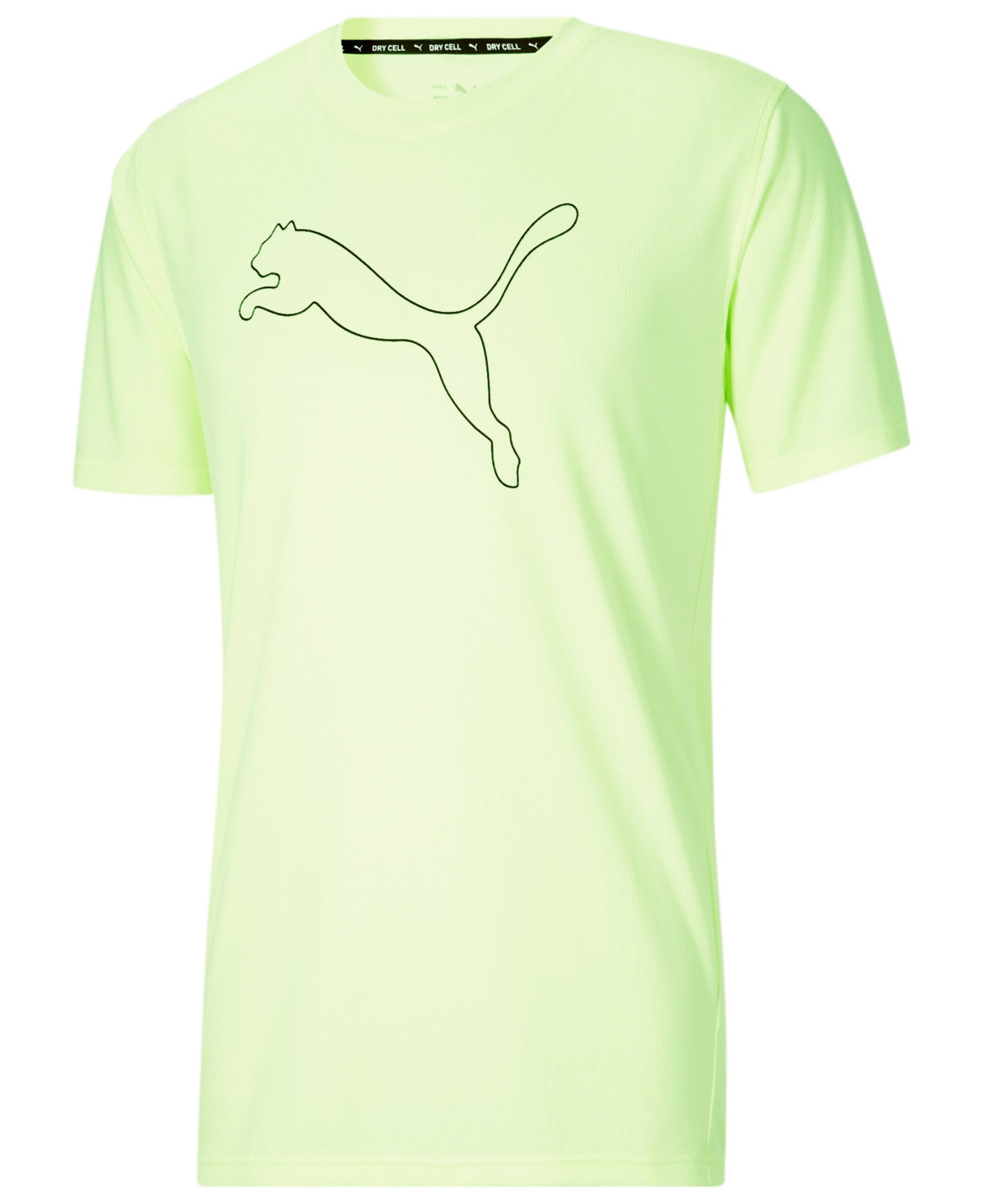 Puma Men's Logo Performance T-Shirt Yellow Size XL
