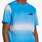 Puma Men's Fading Tie Dye T-Shirt Blue Size X-Large