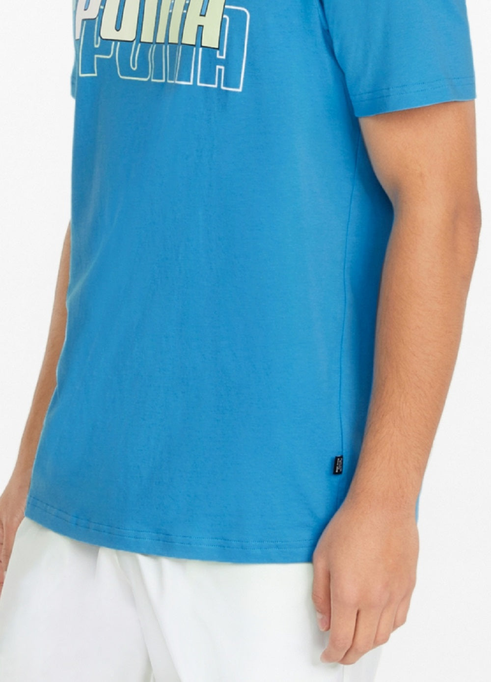 Puma Men's Triple Logo T-Shirt Blue Size XX-Large