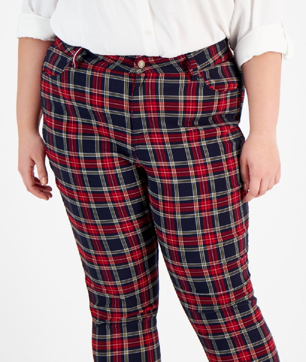 Tommy Hilfiger Women's Tribeca Skinny Pants Blue Size 22W