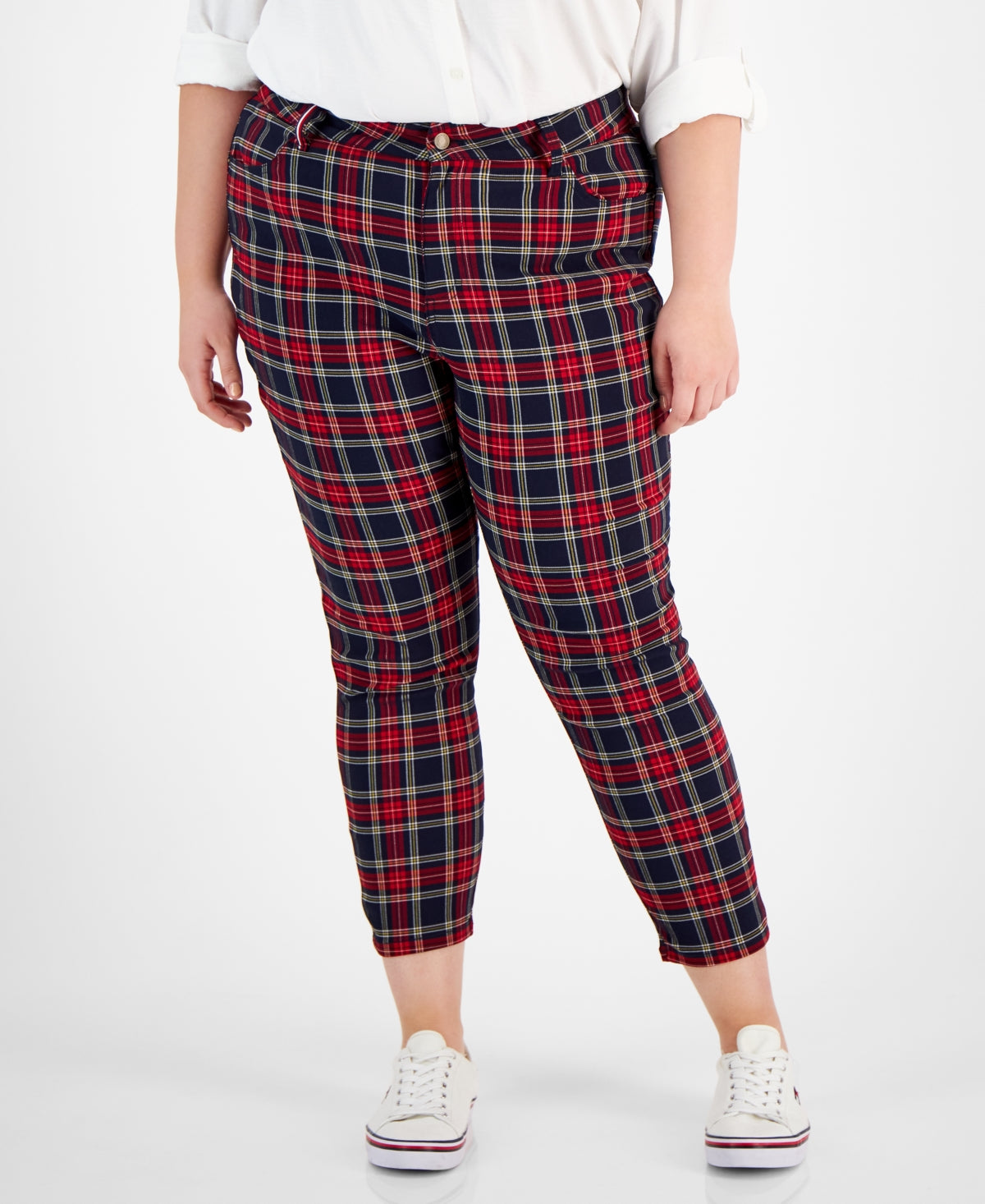 Tommy Hilfiger Women's Tribeca Skinny Pants Blue Size 22W