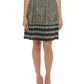 Tommy Hilfiger Women's Pleated Paisley Skirt Yellow Size 14