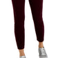 Tommy Hilfiger Women's Corduroy Skinny Ankle Pants Red