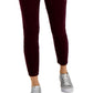 Tommy Hilfiger Women's Corduroy Skinny Ankle Pants Red