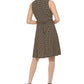 Tommy Hilfiger Women's Geo Print Jersey Dress Black Size 6