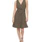 Tommy Hilfiger Women's Geo Print Jersey Dress Black Size 6